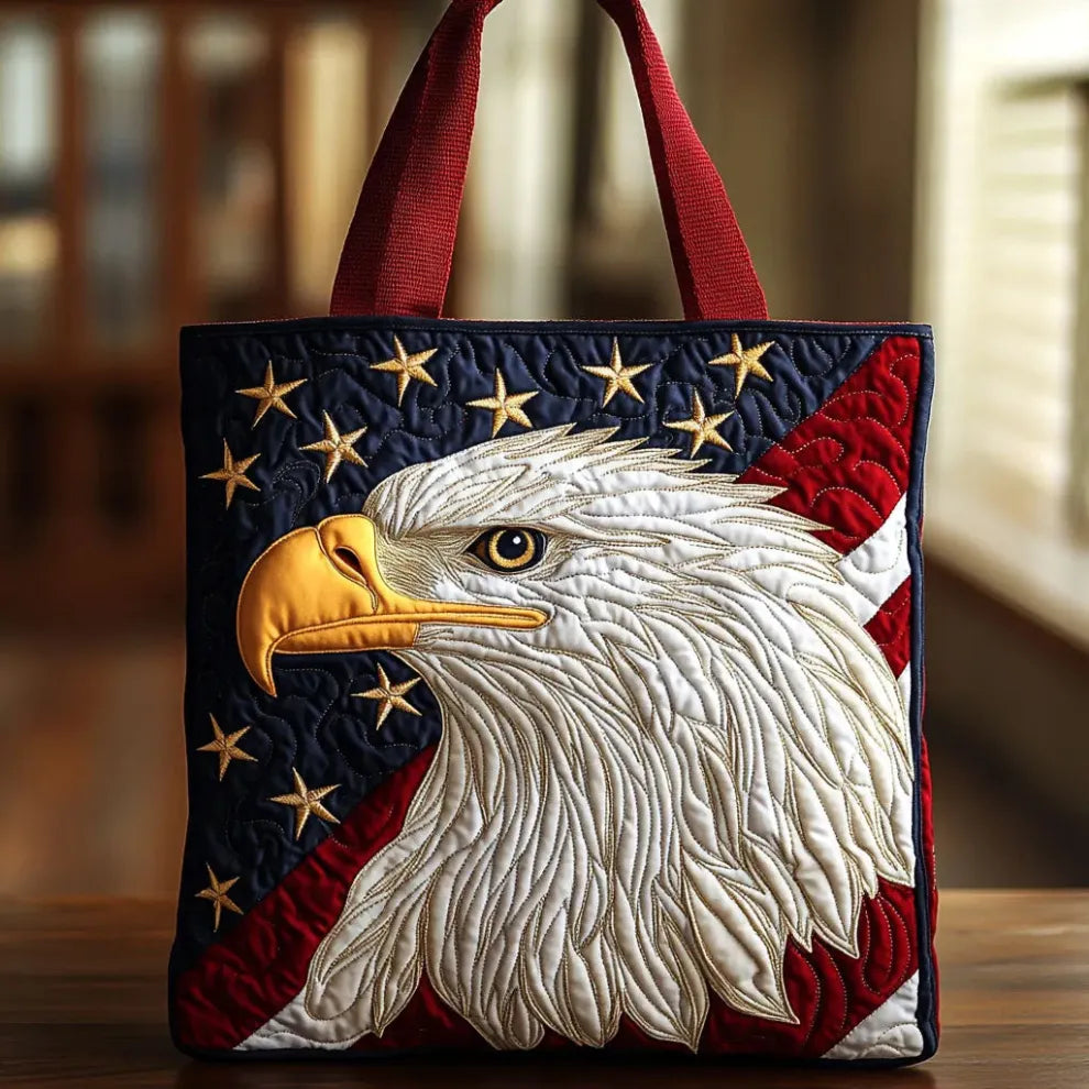 Eagle of Freedom | Handmade Quilted Tote
