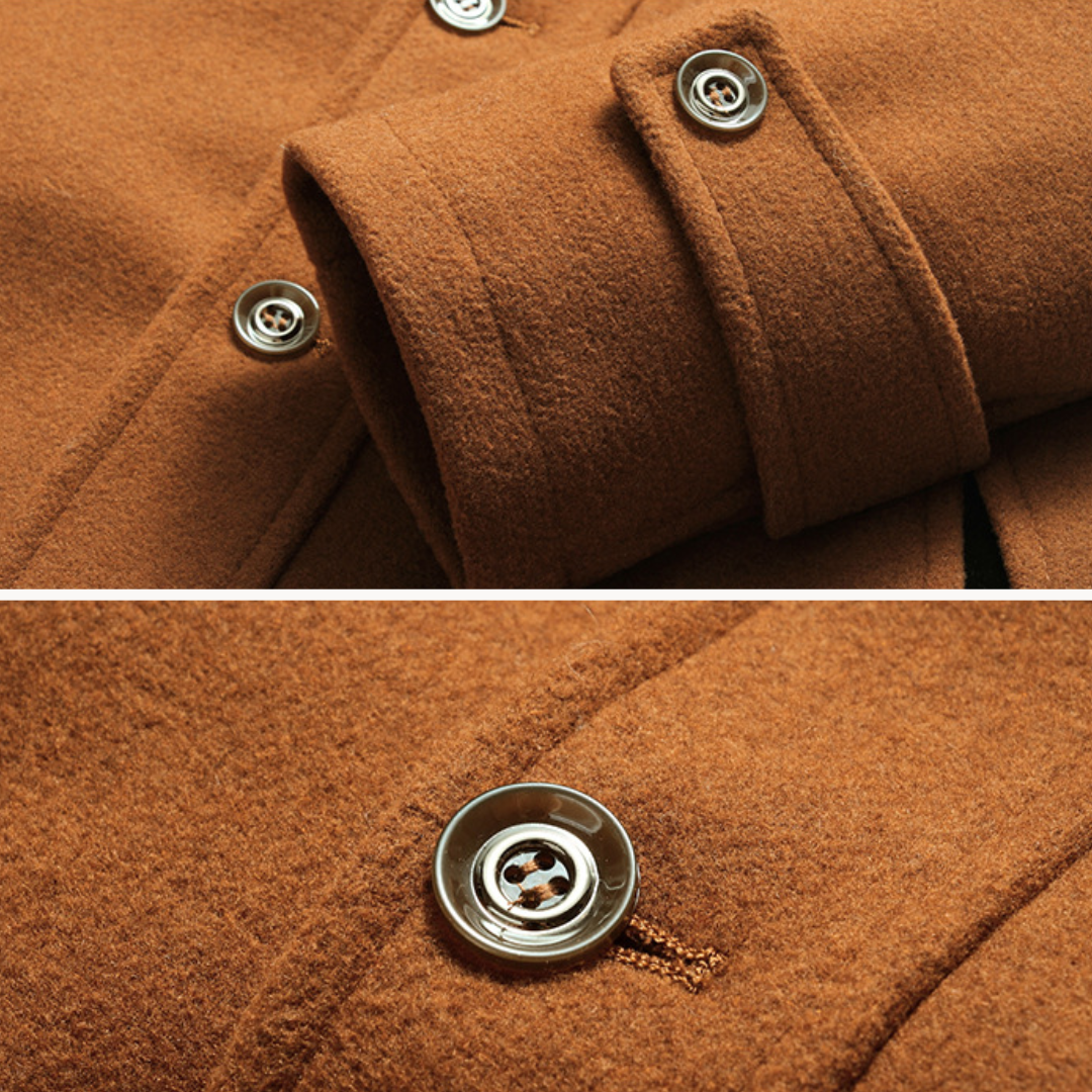 Vance Wool Blend Coat, view 10 - Elena Harper
