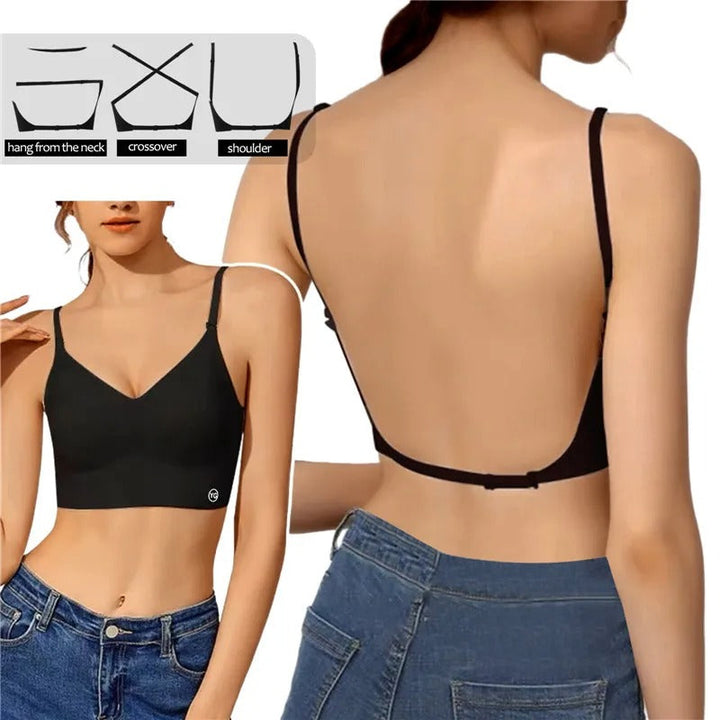 Ava Comfortable Push Up Bra for Open Back, view 2 - Elena Harper