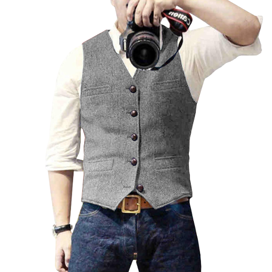 Men's Timeless Gilet: Comfortable Fit & Versatile Style