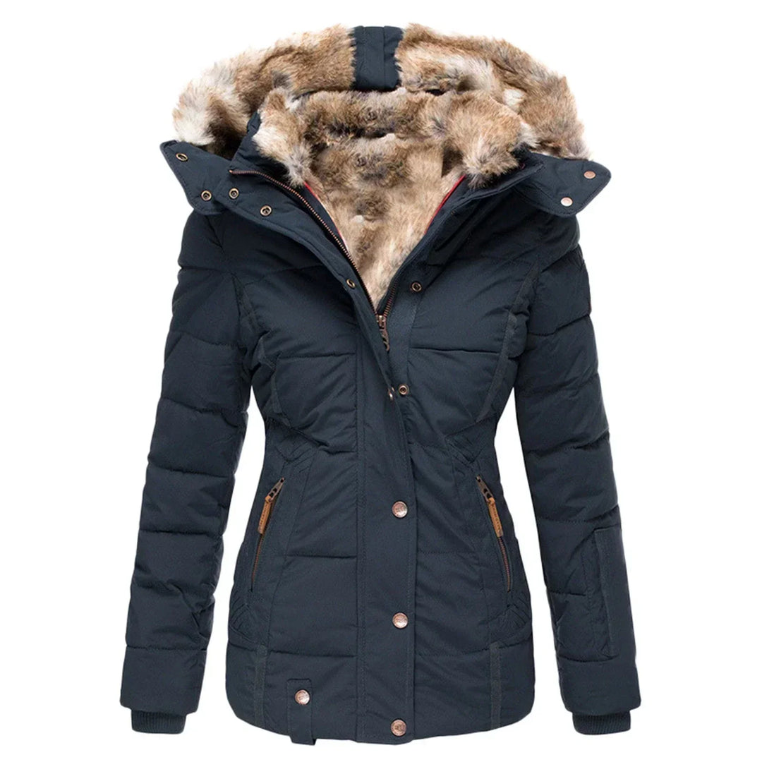 Brigitte - Chic Down Jacket with Fur Lining