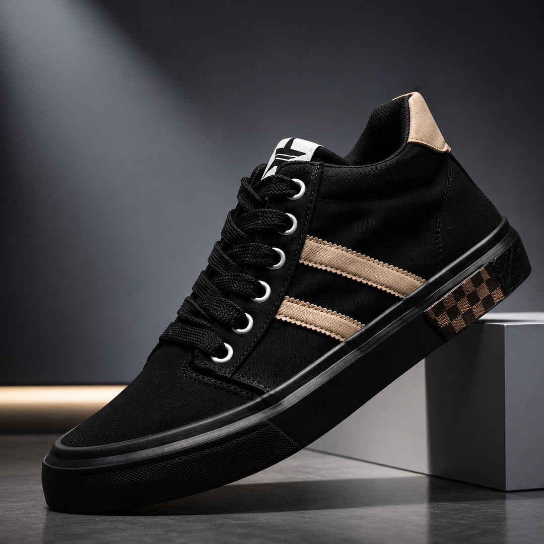 LAURENT MONACO | COLOR BLOCK CANVAS SNEAKERS FOR MEN