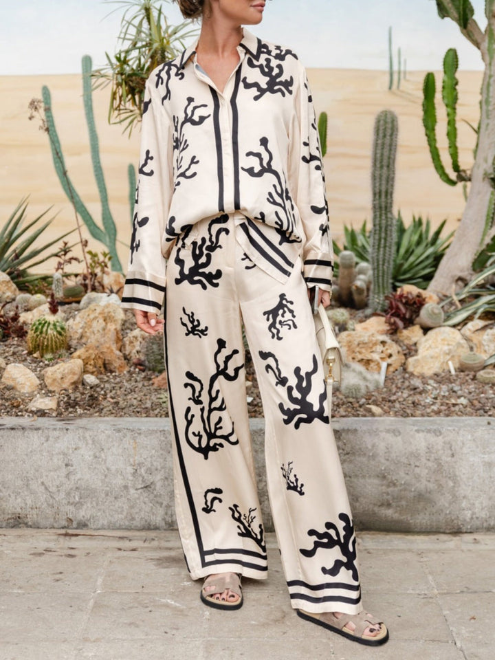 Emma | Stylish Silk Pajama Set