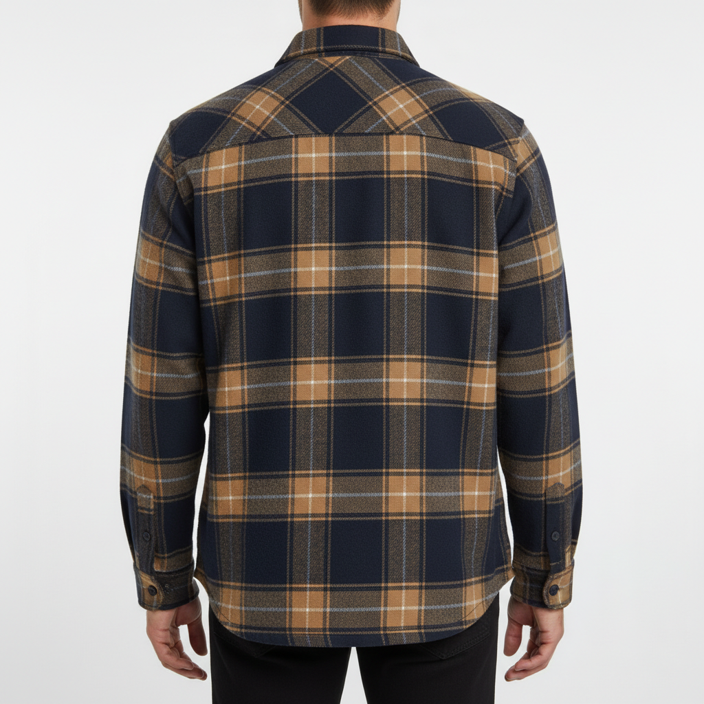 ELENA HARPER™  |  COSY FLANNEL CHECK SHIRT FOR MEN