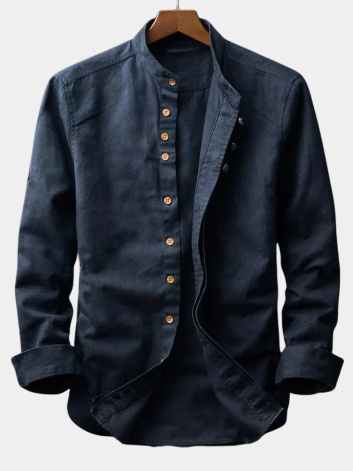 Men's High Collar Shirt - Elena Harper