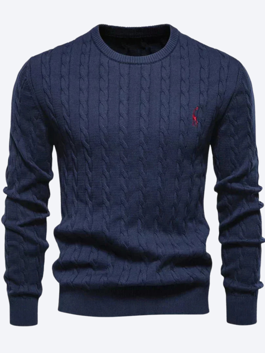 LAURENT MONACO | MEN'S CABLE KNIT SWEATER