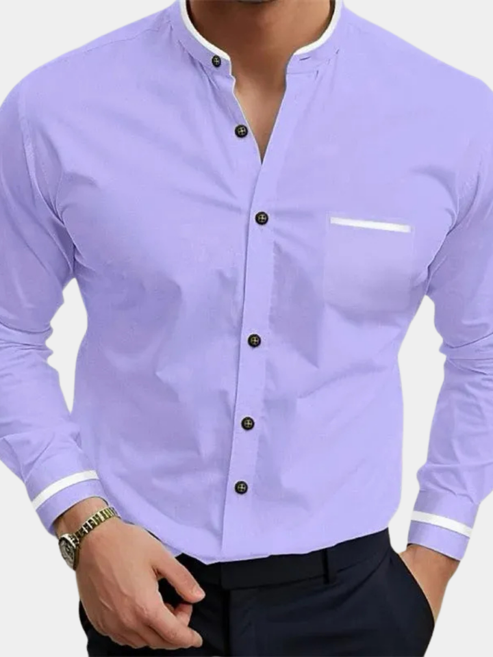ELENA HARPER™  |  GRANDPA CONTRAST SHIRT FOR MEN