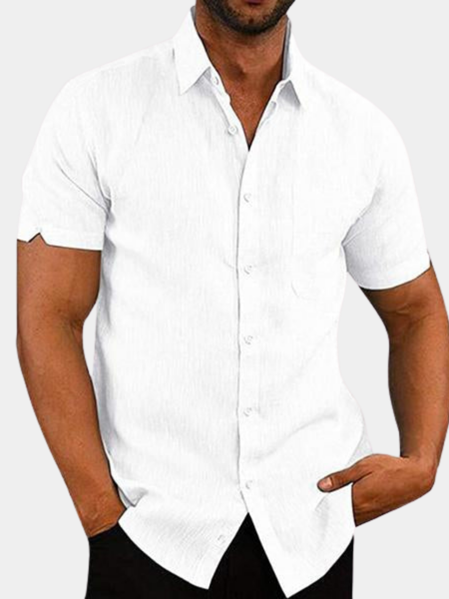 ELENA HARPER™  |  MEN'S LINEN BLEND SHIRT