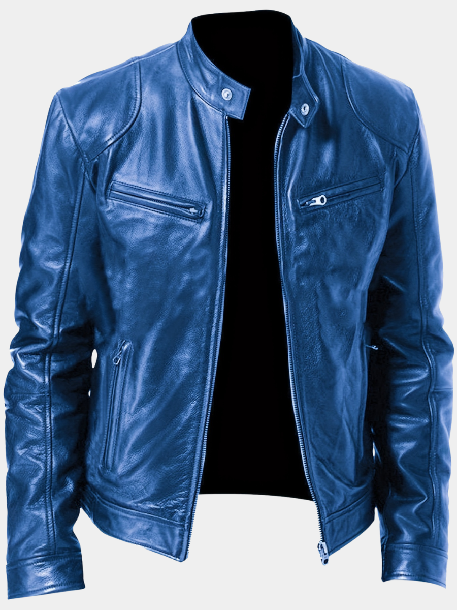 LAURENT MONACO | HIGH COLLAR ZIPPER JACKET FOR MEN