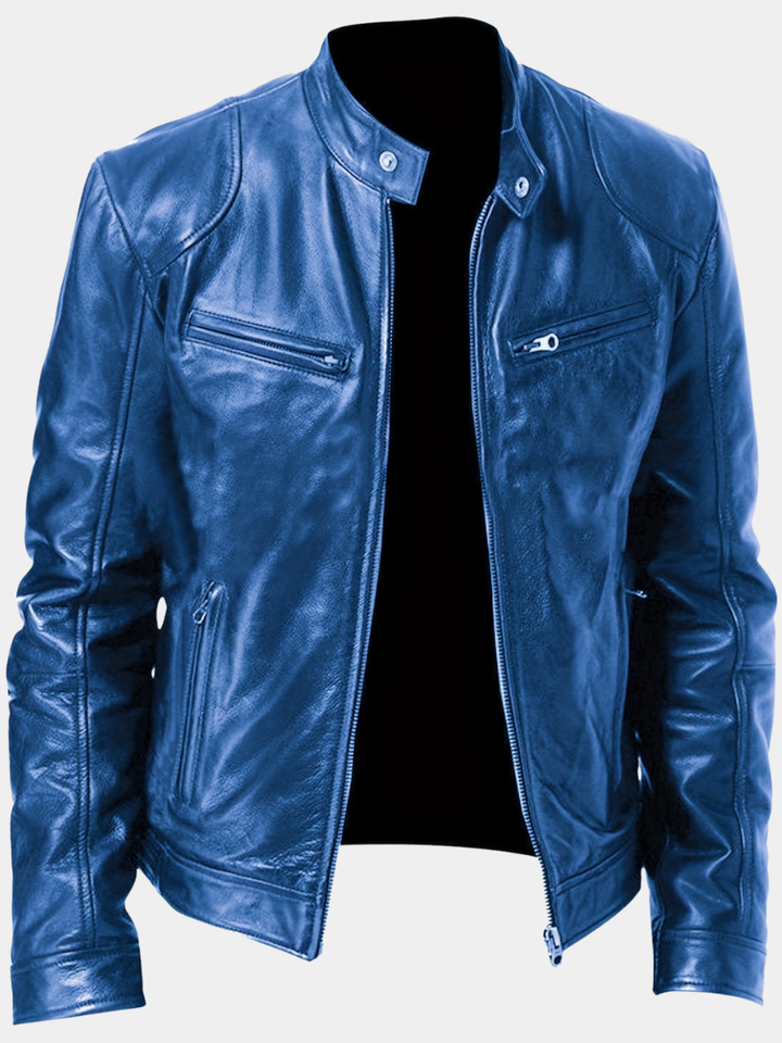 LAURENT MONACO | HIGH COLLAR ZIPPER JACKET FOR MEN