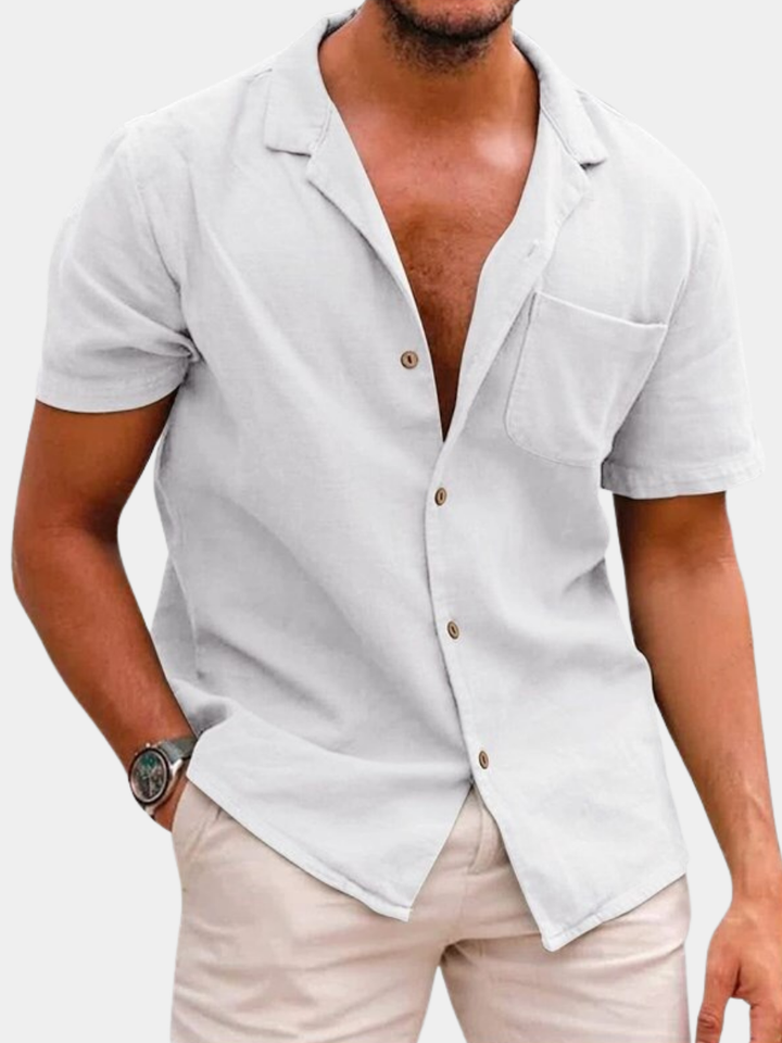 ELENA HARPER™  |  COTTON AND LINEN SHIRT FOR MEN