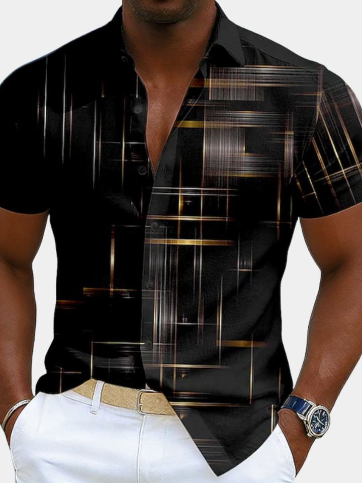 Striped Casual Shirt for Men - Elena Harper