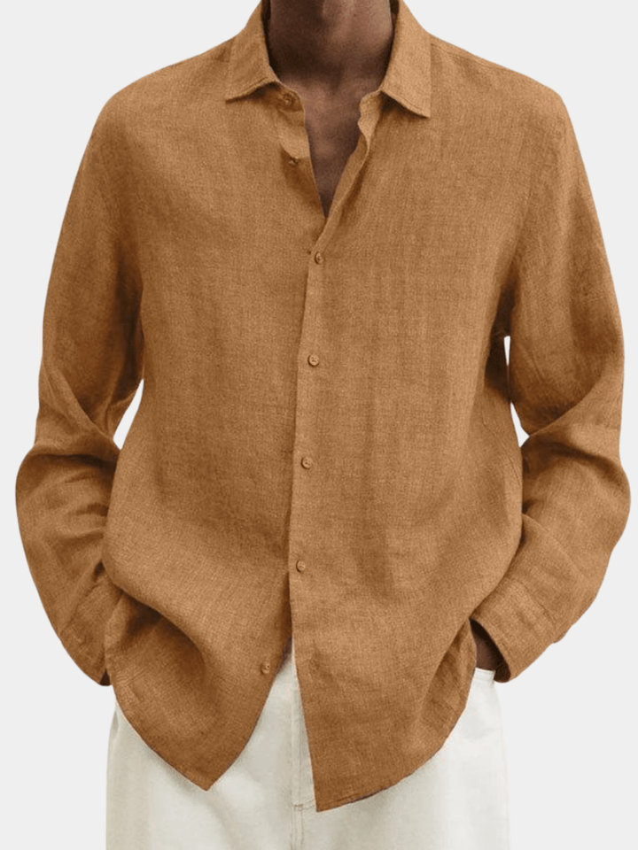 ELENA HARPER™  |  COTTON AND LINEN SHIRT FOR MEN