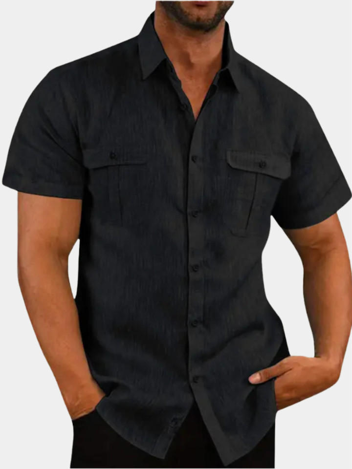 ELENA HARPER™  |  TEXTURED POCKET SHIRT FOR MEN