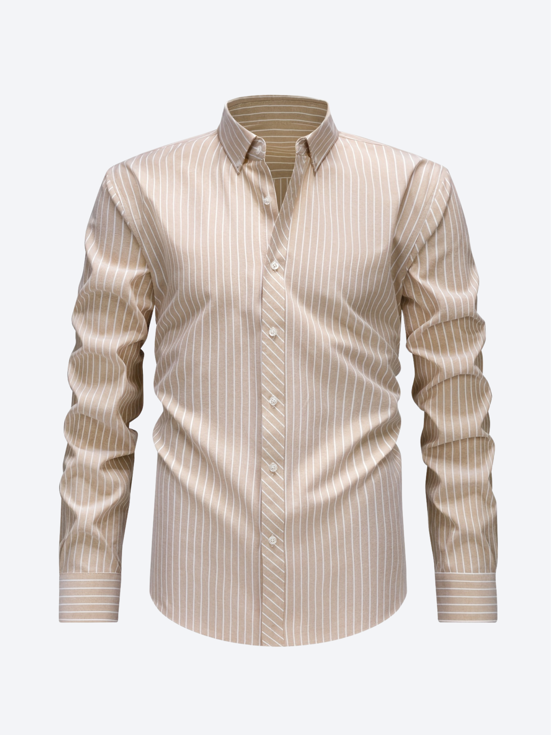 Striped Shirt with Buttons for Men - Elena Harper