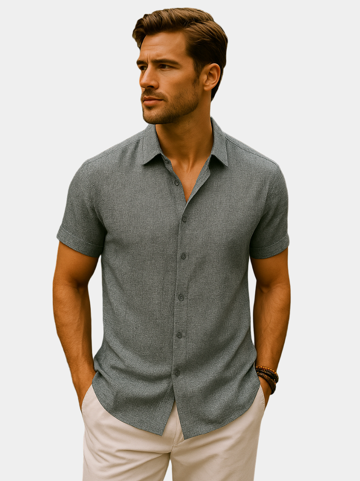 ELENA HARPER™  |  LINEN AND COTTON SHIRT FOR MEN