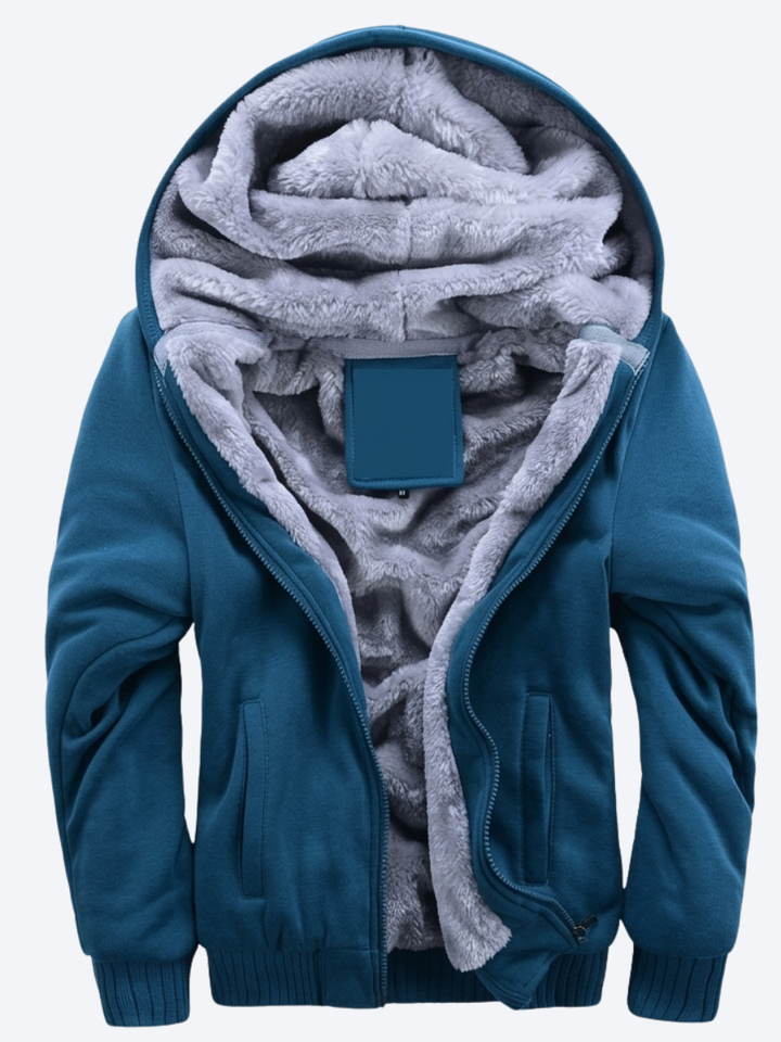 Kolina Hooded Jacket with Zipper and Fleece Lining - Elena Harper