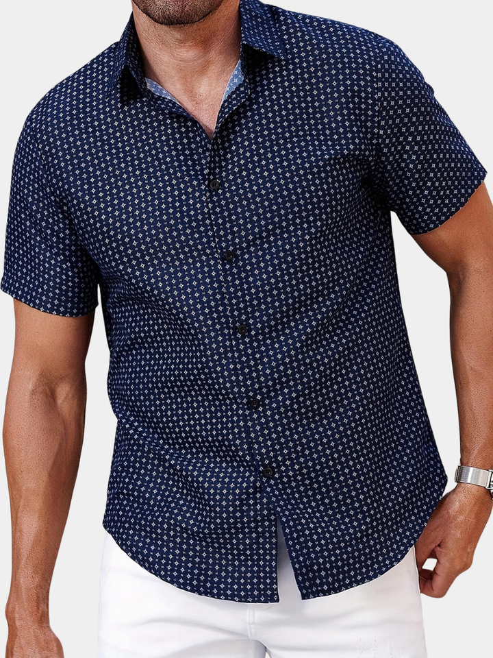 ELENA HARPER™  |  GEOMETRIC PATTERN SHIRT FOR MEN