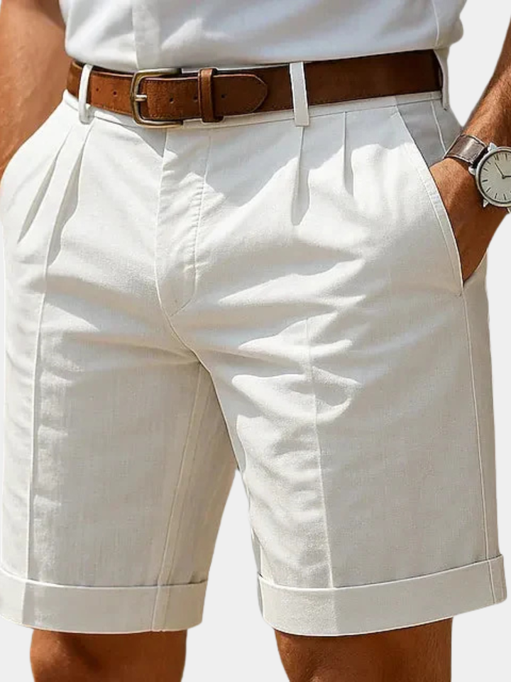LAURENT MONACO | PLEATED SUMMER SHORTS FOR MEN