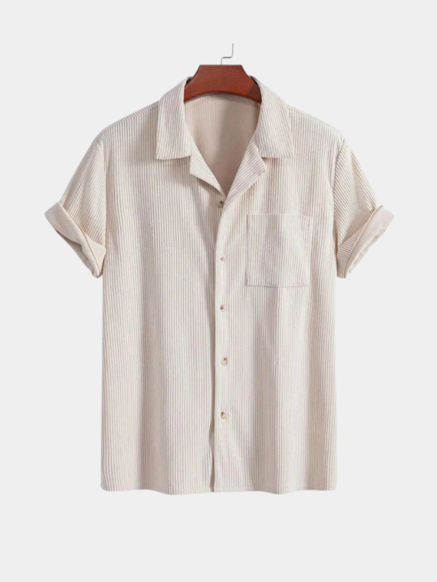 Textured Cuba Shirt for Men - Elena Harper