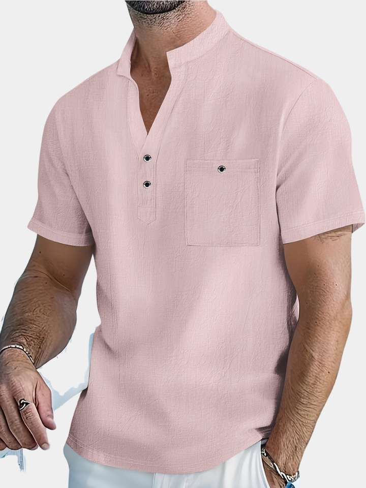 ELENA HARPER™  |  QIPAO COLLAR SHIRT FOR MEN