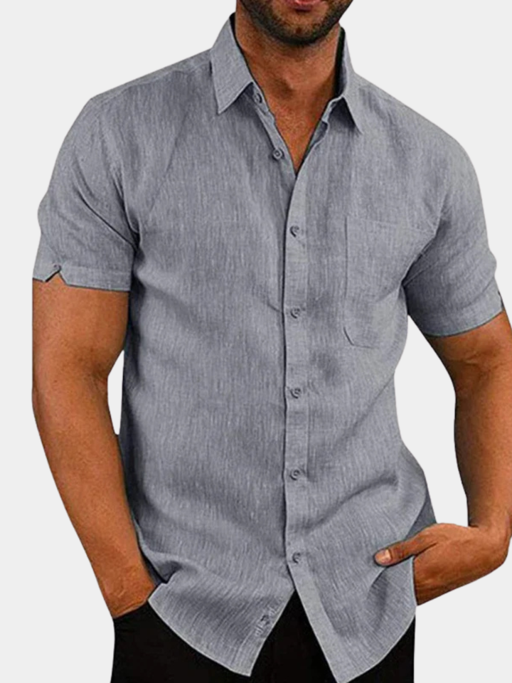 ELENA HARPER™  |  MEN'S LINEN SUMMER SHIRT