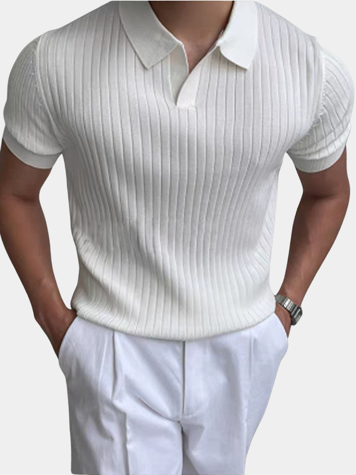Textured Mesh Summer Shirt for Men - Elena Harper