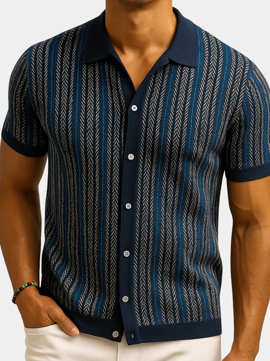 ELENA HARPER™  |  CHEVRON PATTERN SHIRT FOR MEN