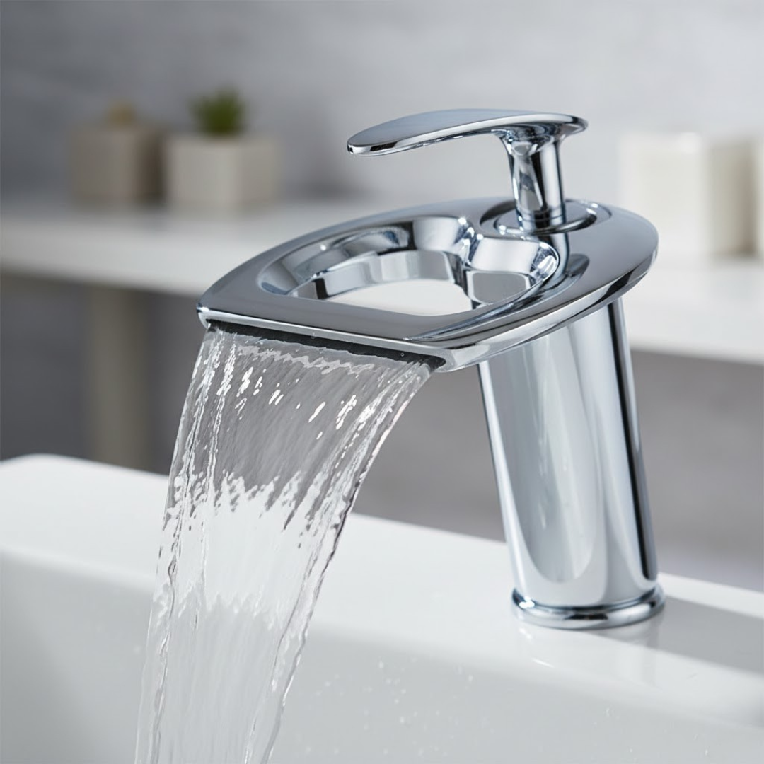 Copperflow Waterfall Bathroom Faucet, Single Hole - Elena Harper