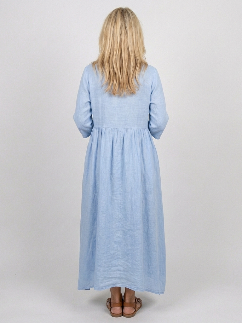 Beatrice Three Quarter Sleeve Midi Dress - Elena Harper