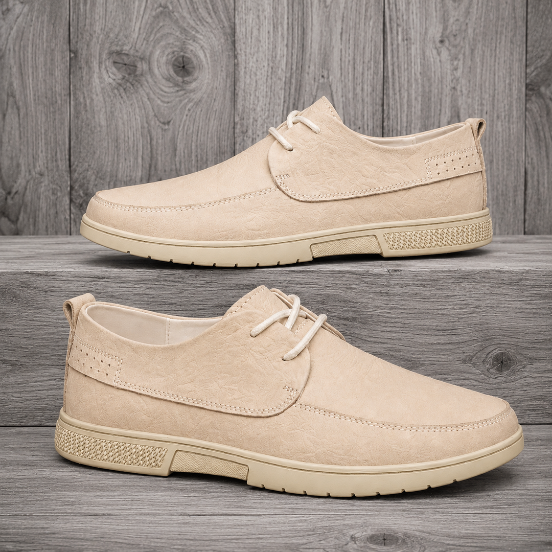 Apron Toe Leather Shoes - Elena Harper
