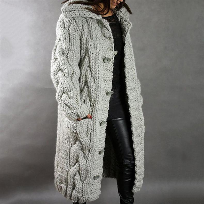 Karlene Elegant Knitted Coat - Elena Harper