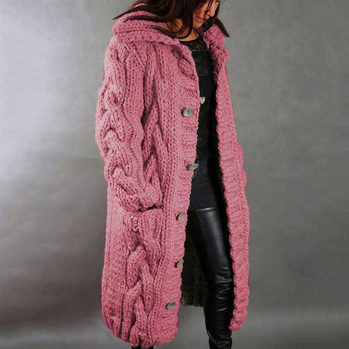 Karlene Elegant Knitted Coat - Elena Harper