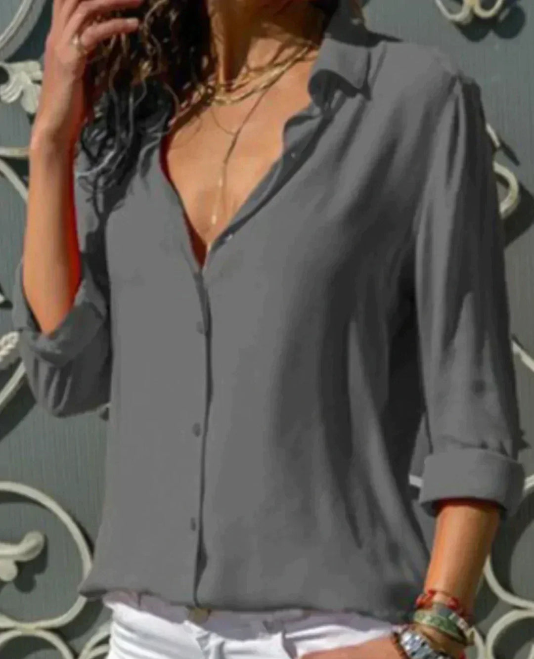 Monika - Women's festive blouse - lightweight and elegant for spring