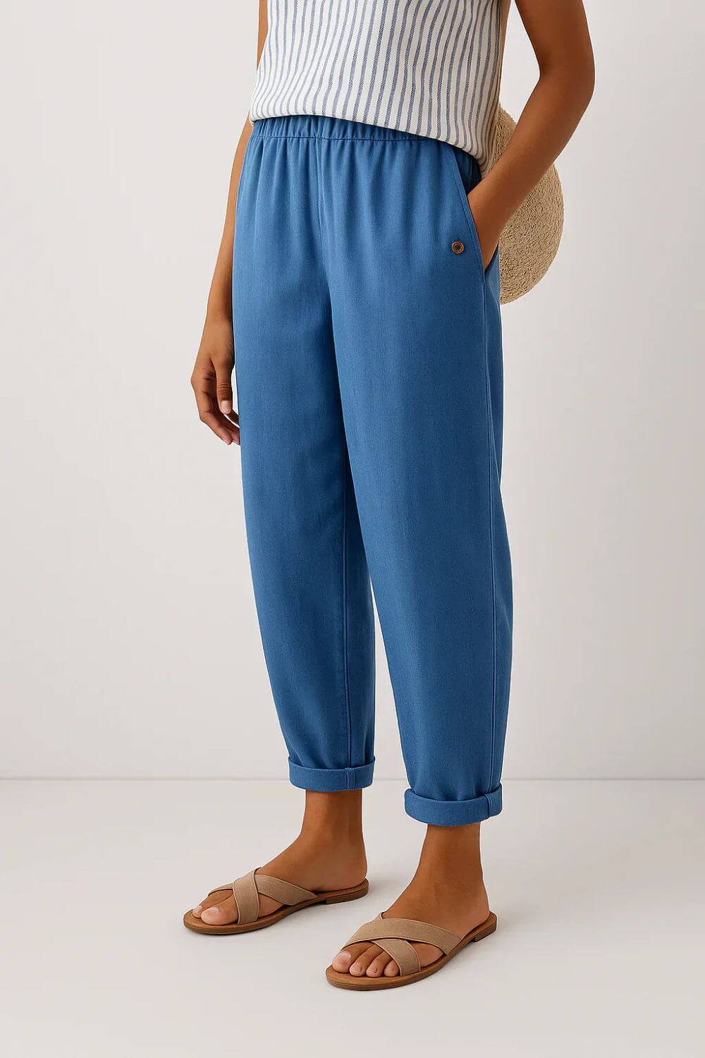 Leontina Soft Elegance Pants, view 3 - Elena Harper