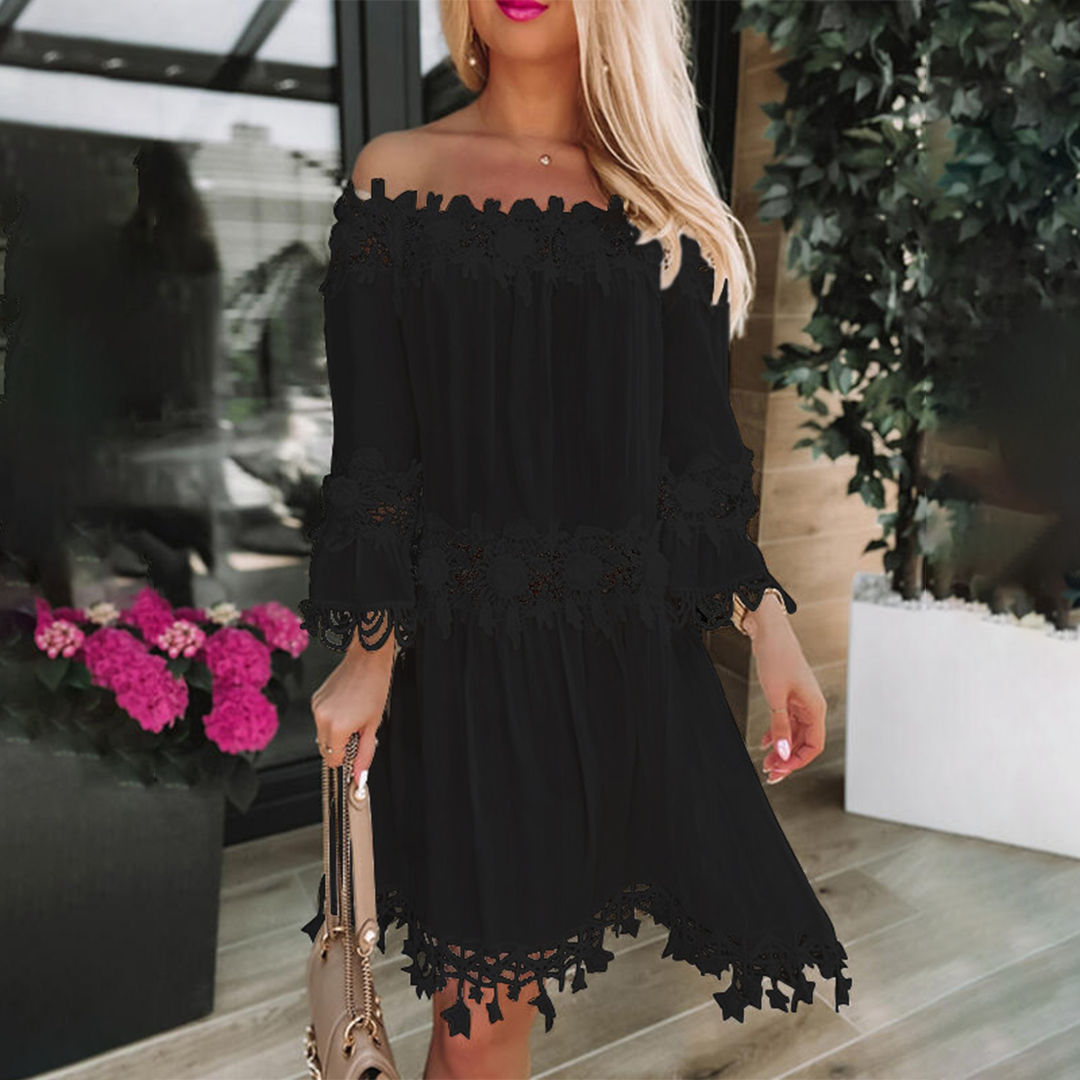 Brenda - Elegant Off-the-Shoulder Dress