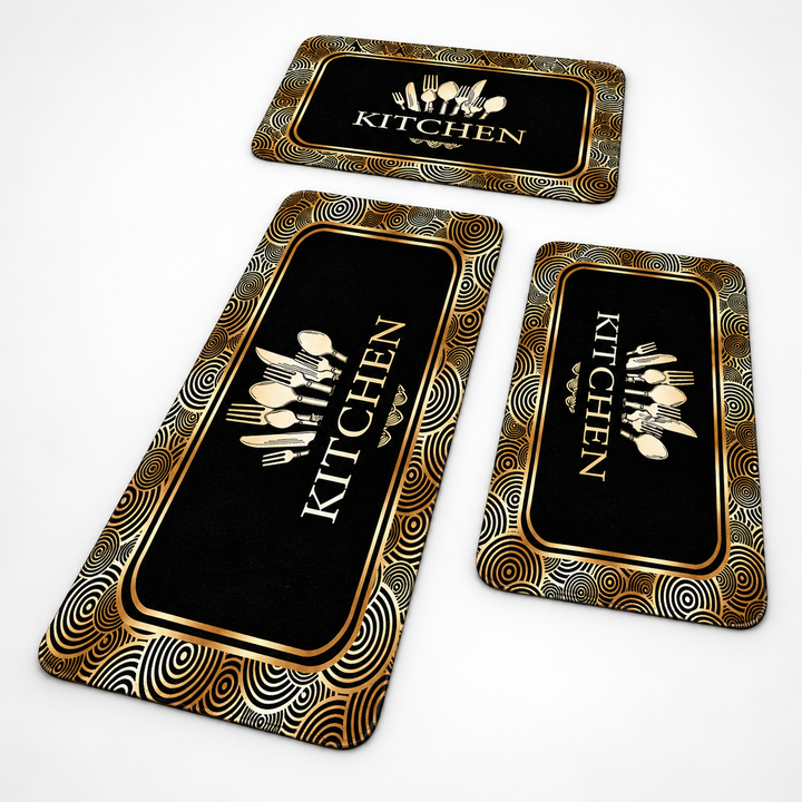 Dryhaven Absorbent Printed Kitchen Mat Set - Elena Harper