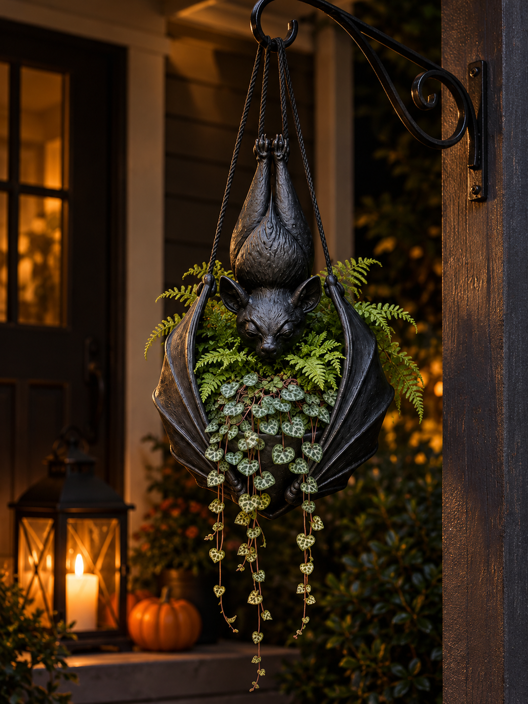 Upside-Down Hanging Bat Planter
