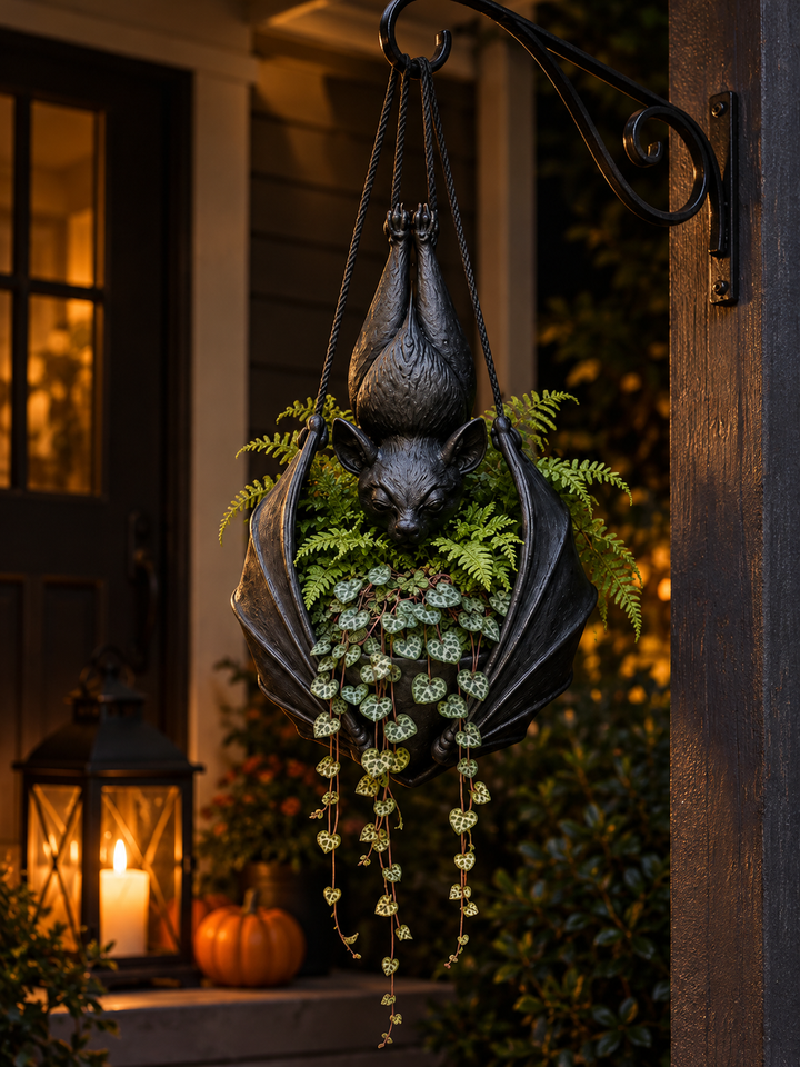 Upside-Down Hanging Bat Planter
