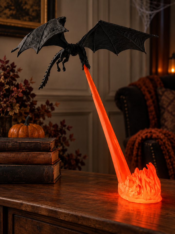 Halloween Fire-Breathing Dragon Night Light