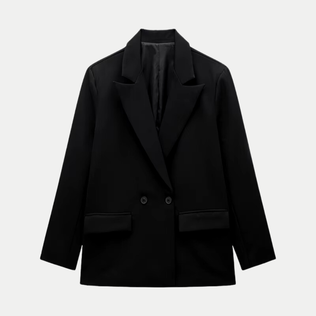 Elegant and Modern Women's Double-Breasted Blazer