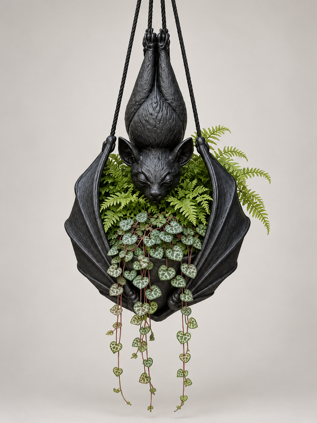 Upside-Down Hanging Bat Planter