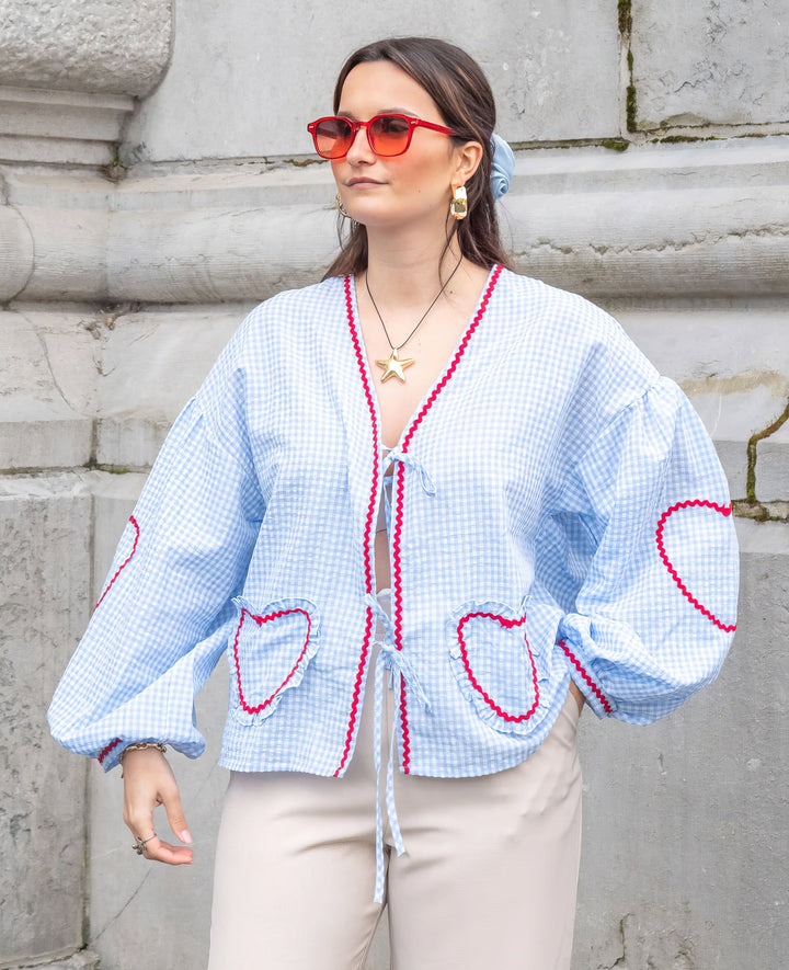 Betty | Romantic Heart Blouse for Stylish Women