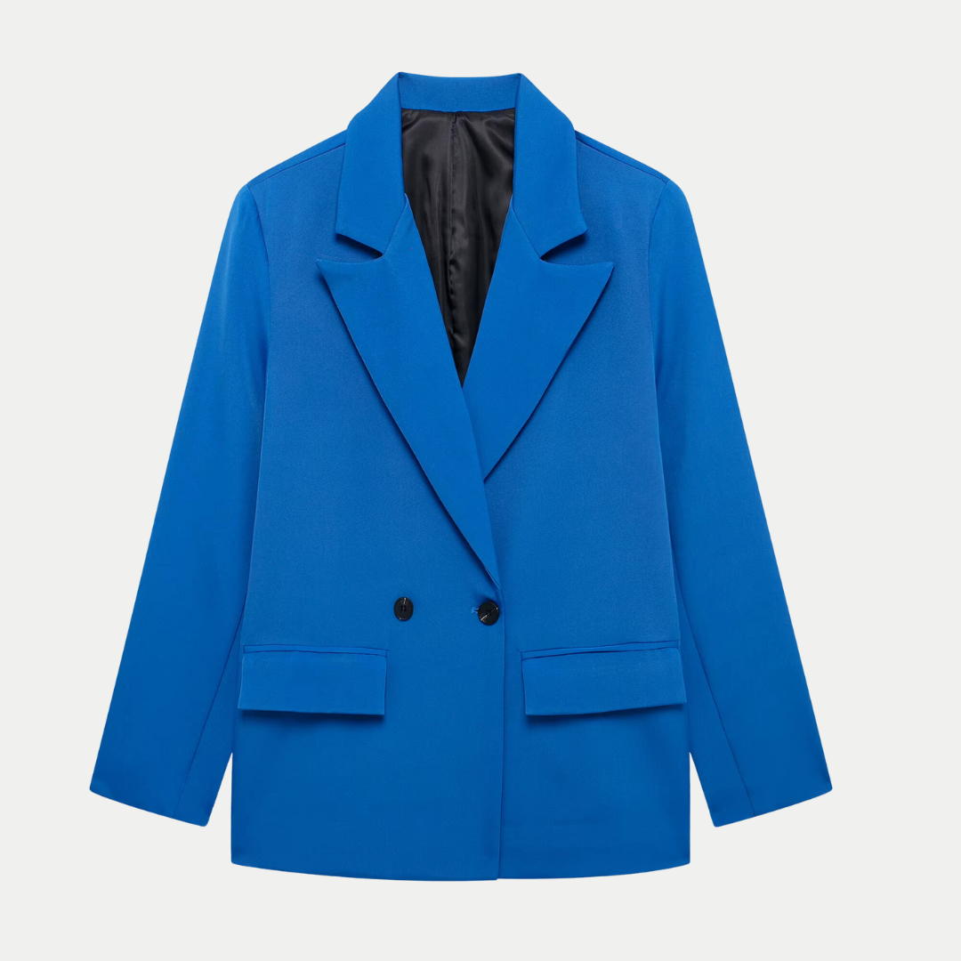 Elegant and Modern Women's Double-Breasted Blazer