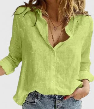 Blouse for Women | Botanical Print & V-Neck