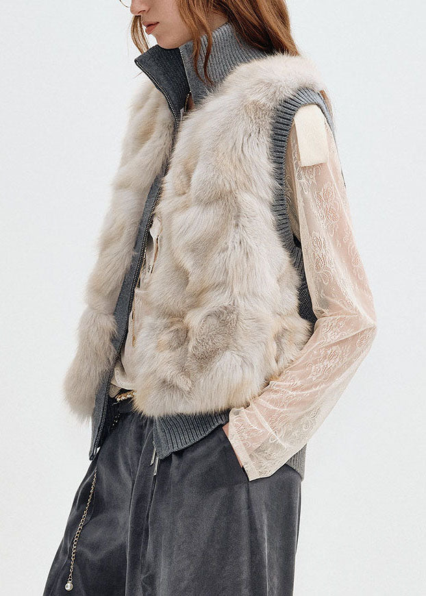 Women's Vest with Zipper and Relaxed Fit
