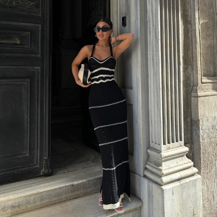 Boho Maxi Summer Dress for Women with Crochet Details - Sienna