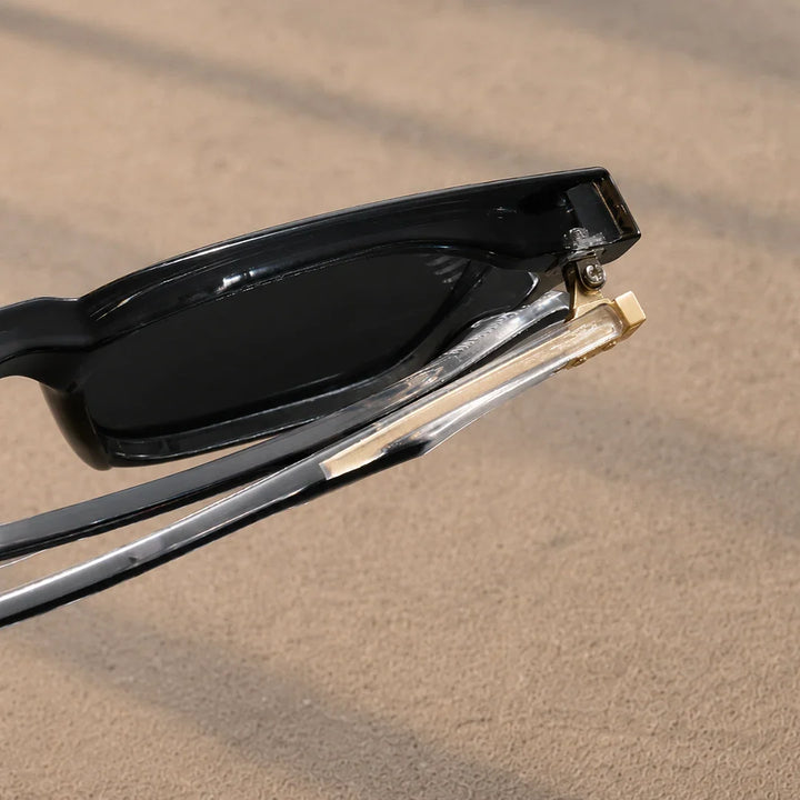 Bold Rectangular Frame Sunglasses