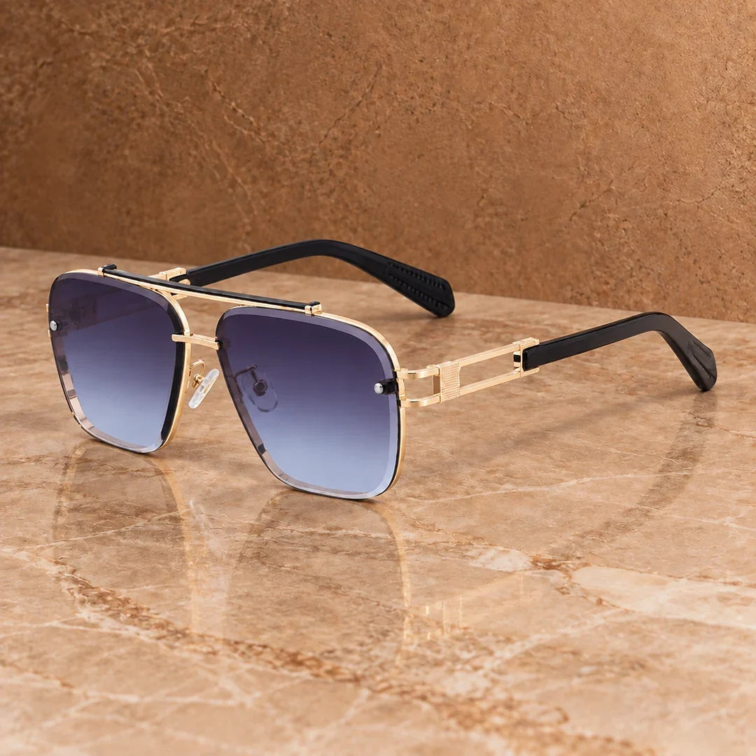 Bold Square Frame Sunglasses - Elena Harper
