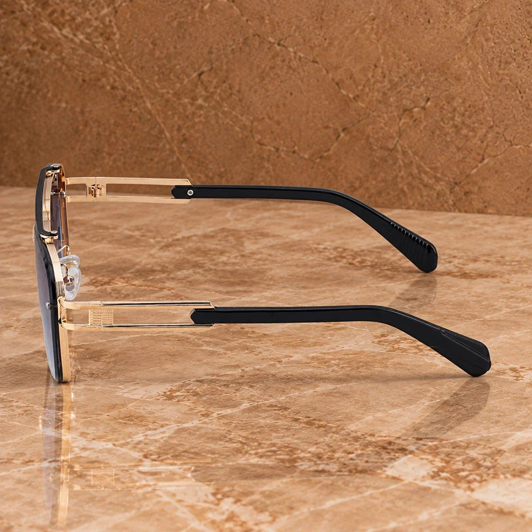 Bold Square Frame Sunglasses - Elena Harper